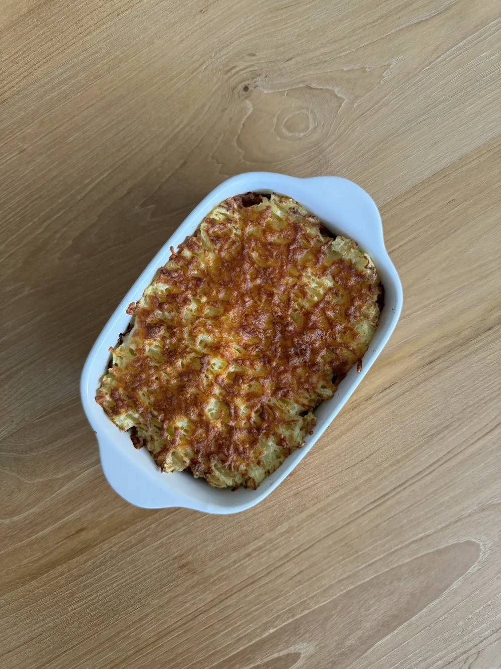 Pastel de verduras al horno gratinado
